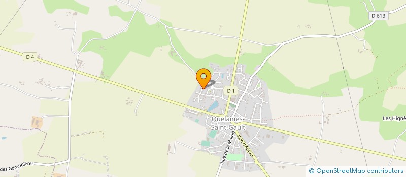 localisation de l'entreprise EARL LEROUGE MANUEL à QUELAINES-SAINT-GAULT