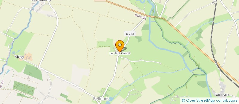localisation de l'entreprise EARL LEROUX à BELFONDS