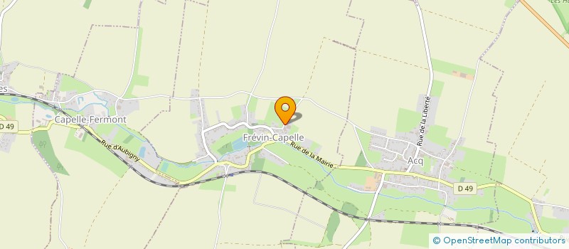 localisation de l'entreprise EARL LEROUX  FREVIN-CAPELLE