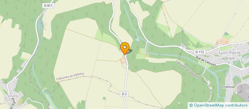 localisation de l'entreprise EARL LEROUX VALSERY  CUVRES-ET-VALSERY