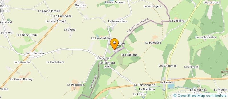 localisation de l'entreprise EARL LEROYER SEBASTIEN à SABLONS-SUR-HUISNE