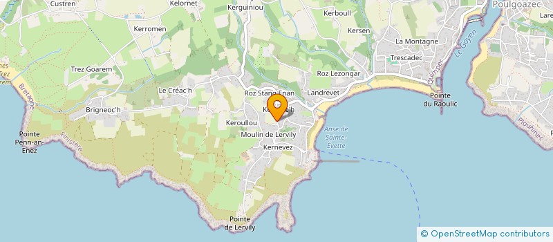 localisation de l'entreprise EARL LERVILY à AUDIERNE
