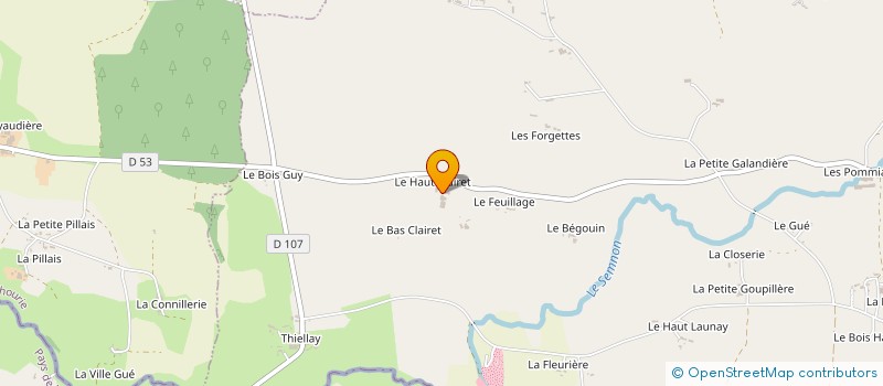 localisation de l'entreprise EARL LES 4 VENTS à MARTIGNE-FERCHAUD