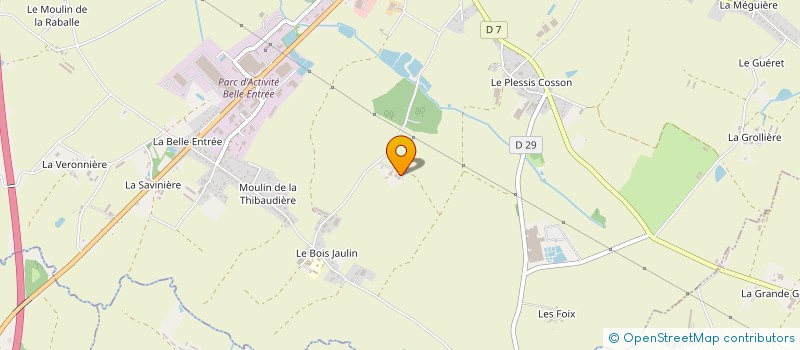 localisation de l'entreprise EARL LES ACACIAS à L' OIE
