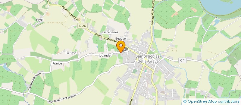 localisation de l'entreprise EARL LES ACACIAS  SAINT-NICOLAS-DE-LA-GRAVE