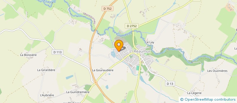 localisation de l'entreprise EARL LES ALIZEES à REAUMUR