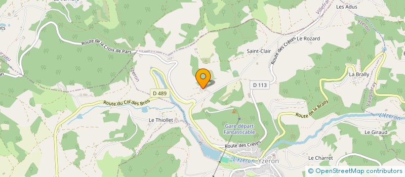 localisation de l'entreprise EARL LES ARPENTS VERTS à YZERON