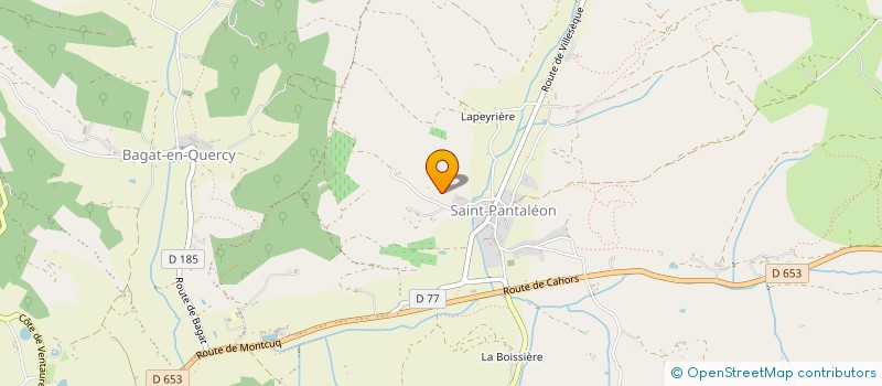 localisation de l'entreprise EARL LES BARTIOLES  MONTLAUZUN