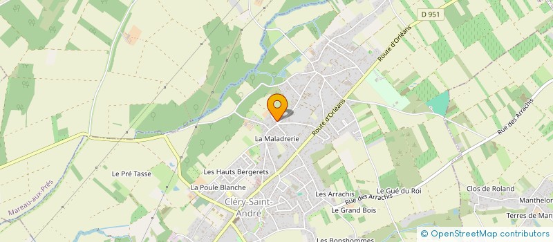 localisation de l'entreprise EARL LES BERGERETS à CLERY-SAINT-ANDRE