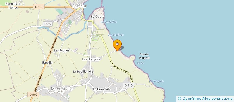 localisation de l'entreprise EARL LES BIO LEGUMES DU MANOIR  MONTFARVILLE