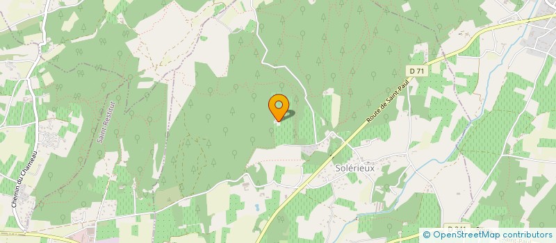 localisation de l'entreprise EARL LES BOIS NOIRS  SOLERIEUX