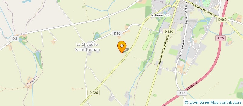 localisation de l'entreprise EARL LES BOURSEAUX à LA CHAPELLE-SAINT-LAURIAN
