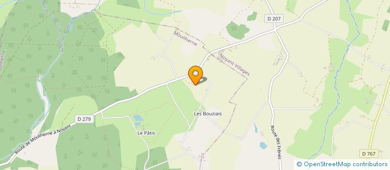 localisation de l'entreprise EARL LES BRIDONNIERES à NOYANT-VILLAGES