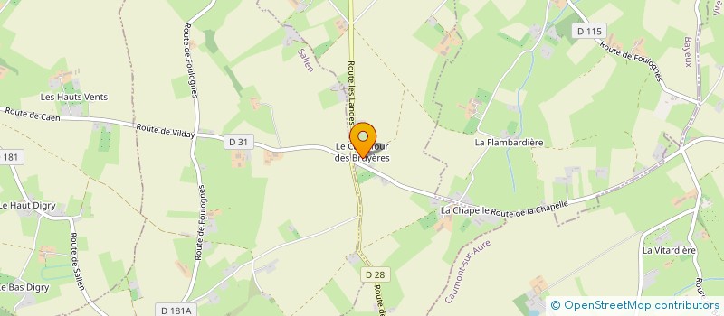 localisation de l'entreprise EARL LES BRULEES  SAINTE-HONORINE-DE-DUCY