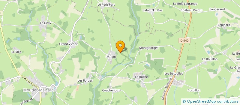 localisation de l'entreprise EARL LES CAVALIERS D OZE  MOUTIER-MALCARD
