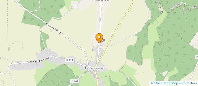 localisation de l'entreprise EARL LES CELESTINS  LE TRONQUAY