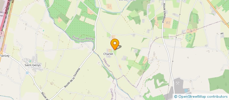 localisation de l'entreprise EARL LES CHABERTES  MONTOISON