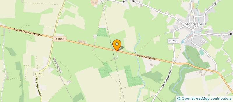 localisation de l'entreprise EARL LES CHARMES  MONDREPUIS