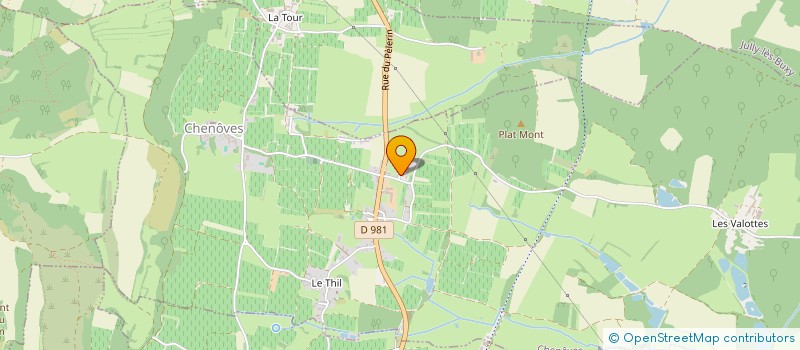 localisation de l'entreprise EARL LES CHAUVOTTES  CHENOVES