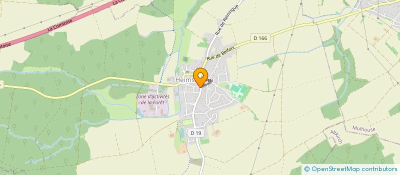 localisation de l'entreprise EARL LES COQUELICOTS  GALFINGUE