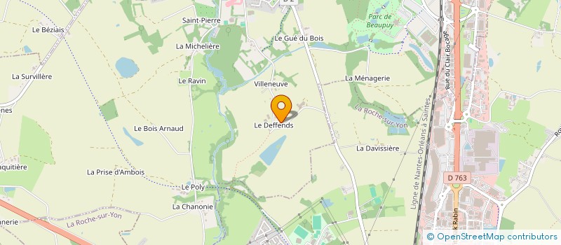 localisation de l'entreprise EARL LES COSSES  MOUILLERON-LE-CAPTIF