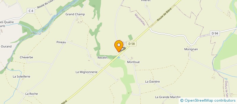 localisation de l'entreprise EARL LES COTEAUX à MANTHELAN