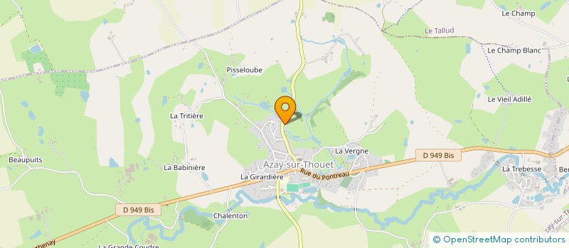localisation de l'entreprise EARL LES COTEAUX à BEUGNON-THIREUIL