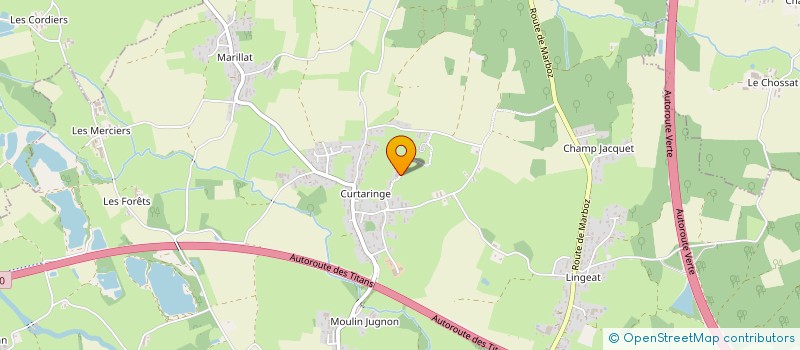 localisation de l'entreprise EARL LES COUDERIES  VIRIAT