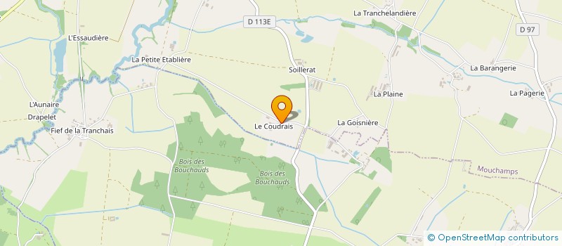 localisation de l'entreprise EARL LES COUDRAIS  MOUCHAMPS