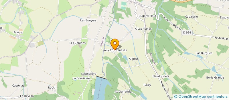 localisation de l'entreprise EARL LES COUSTAUSSES à PUYGAILLARD-DE-QUERCY