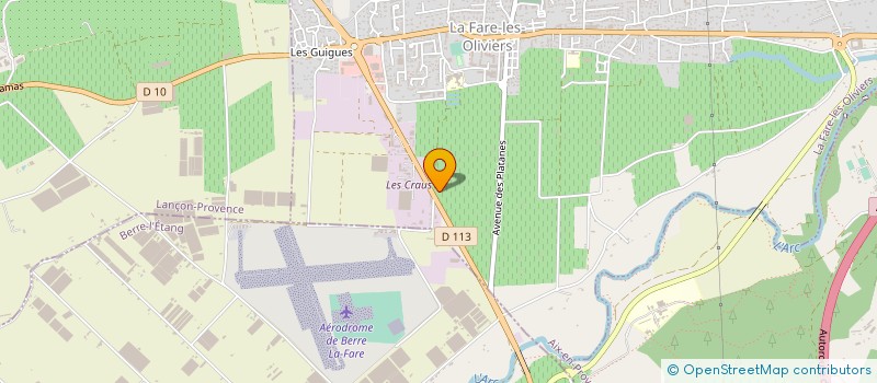 localisation de l'entreprise EARL LES CRAUS  LA FARE-LES-OLIVIERS