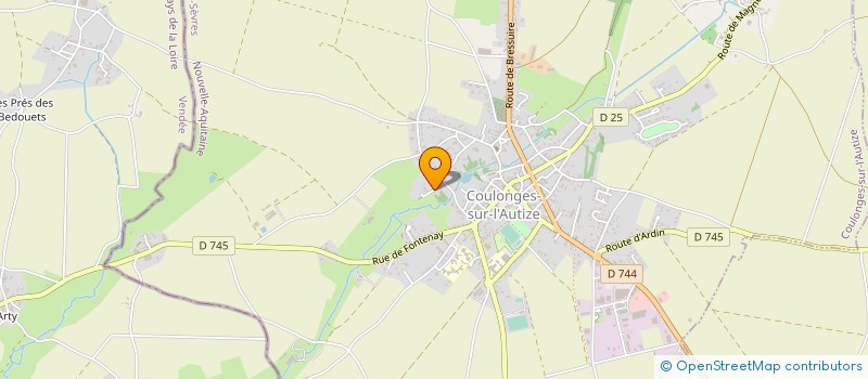 localisation de l'entreprise EARL LES CRECHES  BEUGNON-THIREUIL