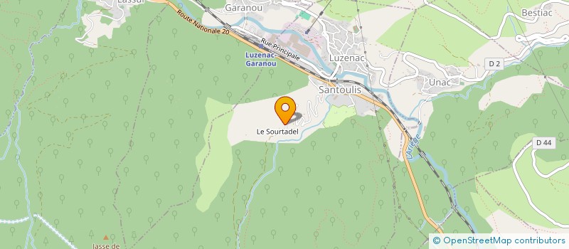 localisation de l'entreprise EARL LES CRINIERES NOIRES à LUZENAC