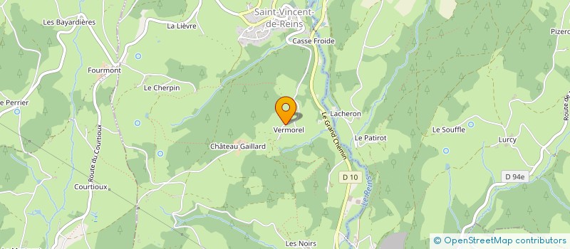 localisation de l'entreprise EARL LES DELICES DE VERMOREL  SAINT-VINCENT-DE-REINS