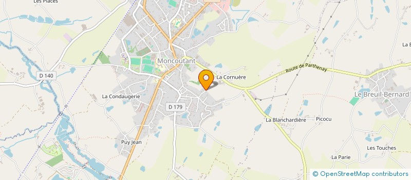 localisation de l'entreprise EARL LES DEUX NAULIERES à MONCOUTANT-SUR-SEVRE
