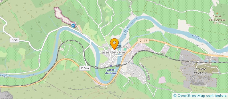 localisation de l'entreprise EARL LES DEUX VALLEES  CASES-DE-PENE