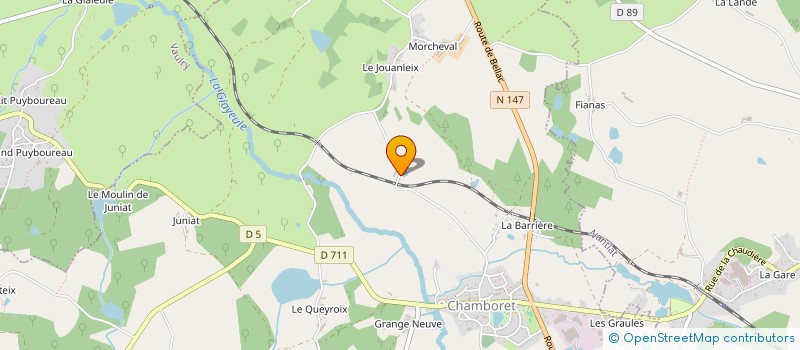 localisation de l'entreprise EARL LES ECURIES DE CHAMBORET LE BATIMENT à CHAMBORET
