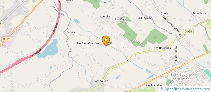 localisation de l'entreprise EARL LES ECURIES DE LA TAUGE à SAINT-ETIENNE-DE-TULMONT