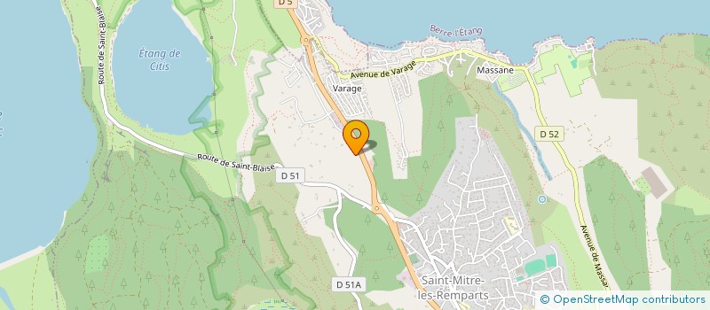 localisation de l'entreprise EARL LES ECURIES DES ETANGS  SAINT-MITRE-LES-REMPARTS