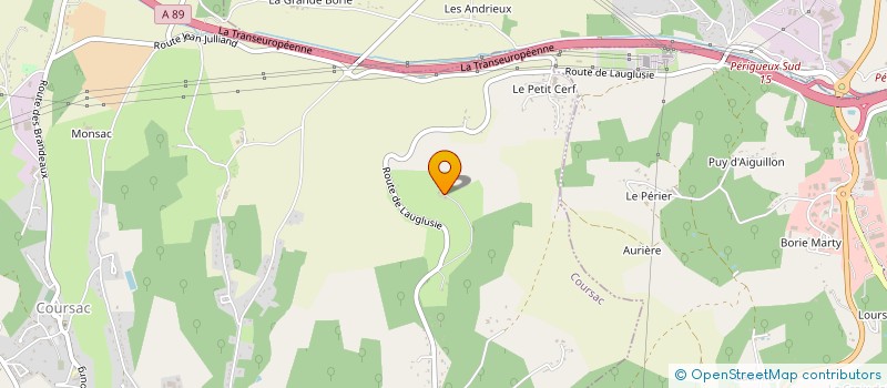 localisation de l'entreprise EARL LES EMBOIS à COURSAC
