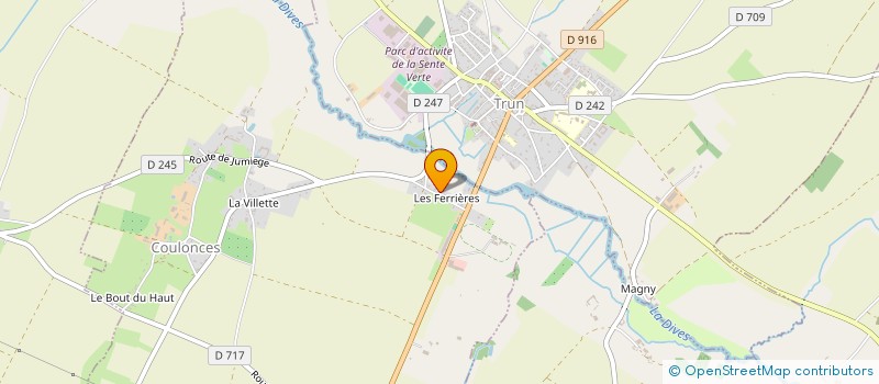 localisation de l'entreprise EARL LES FERRIERES à COULONCES