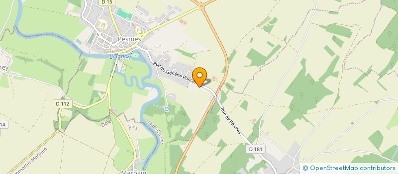 localisation de l'entreprise EARL LES FLEURS DE PESMES  PESMES