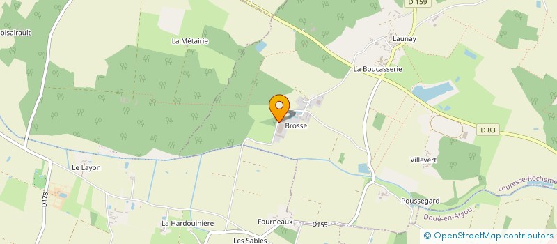 localisation de l'entreprise EARL LES FLEURS DU LAYON à DOUE-EN-ANJOU