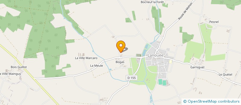 localisation de l'entreprise EARL LES FORTES PENSEES à FORGES DE LANOUEE