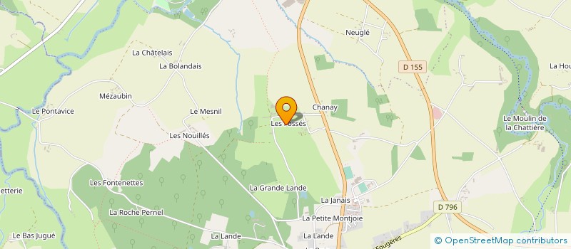 localisation de l'entreprise EARL LES FOSSES à VAL-COUESNON