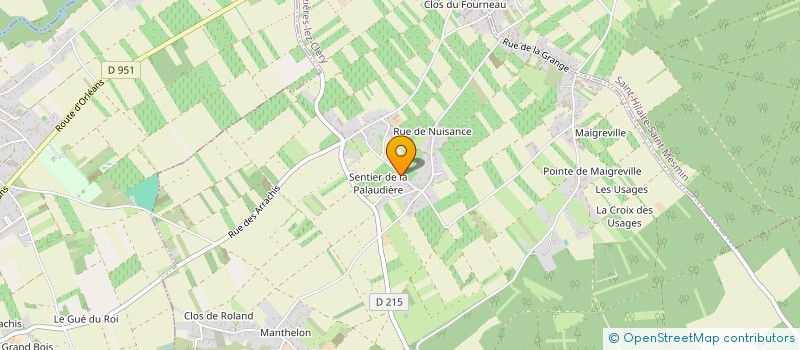localisation de l'entreprise EARL LES FRUITS DE LA MASURE  MEZIERES-LEZ-CLERY