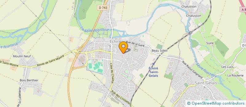 localisation de l'entreprise EARL LES GARENNES  ECHIRE