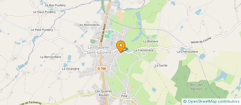 localisation de l'entreprise EARL LES GARENNES à LA CHAPELLE-SAINT-LAURENT