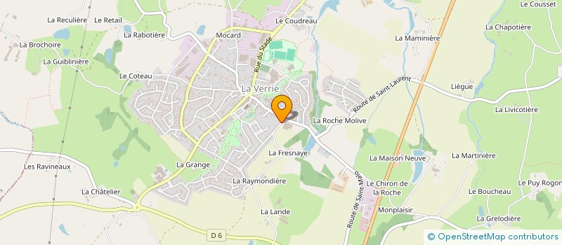localisation de l'entreprise EARL LES GATINES à CHANVERRIE