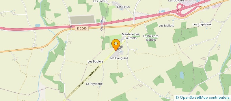 localisation de l'entreprise EARL LES GAUGUINS à SAINT-HILAIRE-LES-ANDRESIS